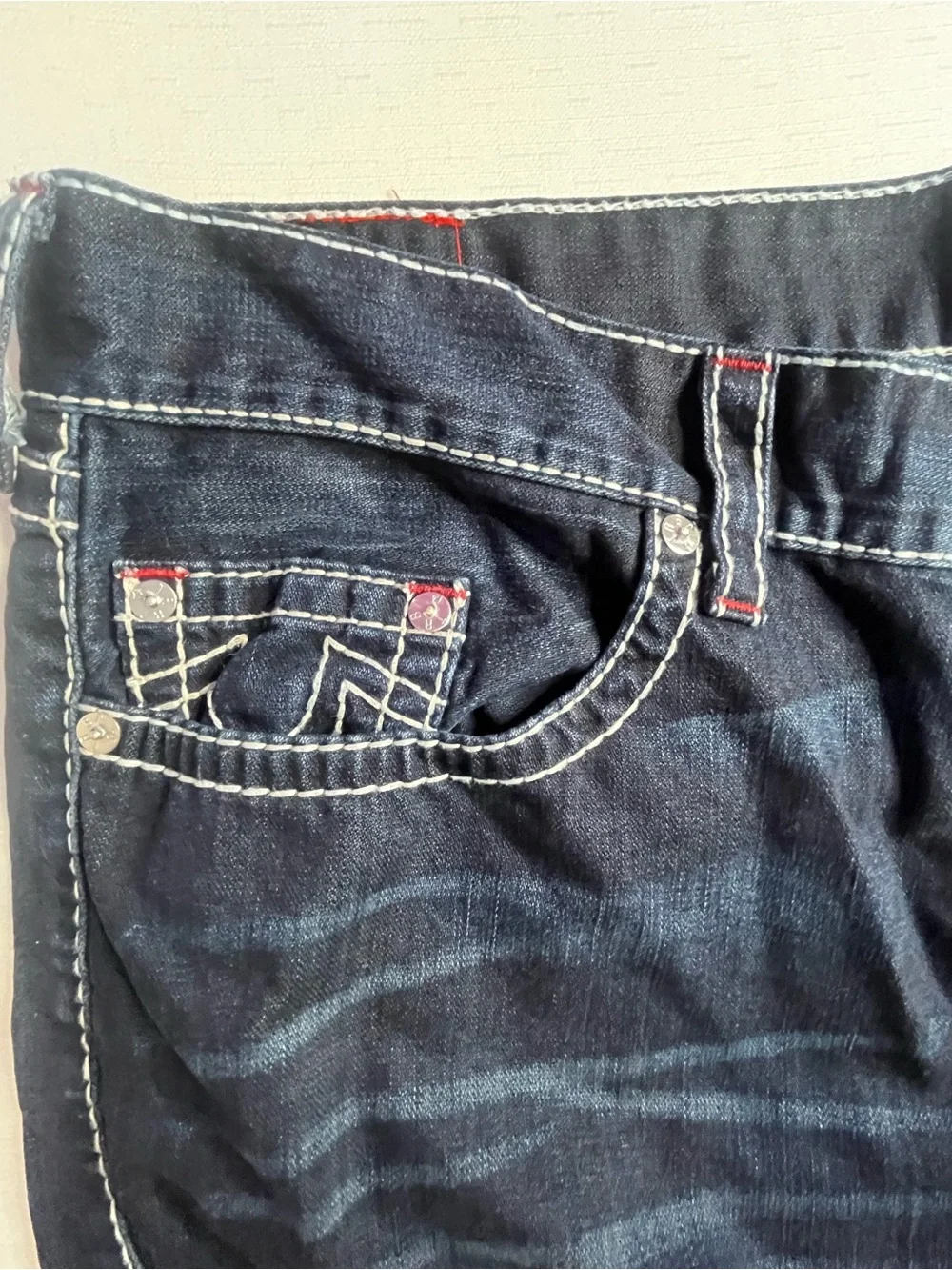 Men’s True Religion Dark Blue Bootcut Jeans